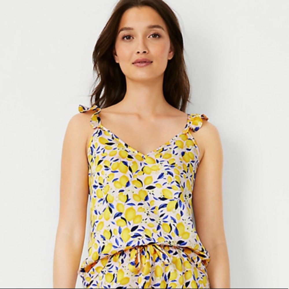 Ann Taylor - Lemon Blossom Pajama Set- L